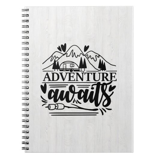 Camper Gift Adventure Awages Notitieboek (Voorkant)