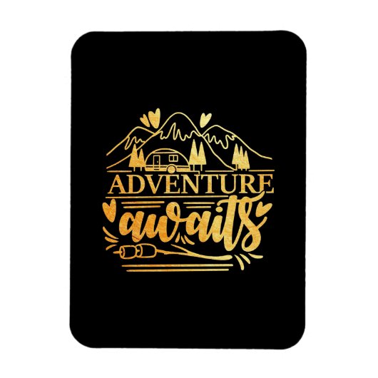 Camper Gift Adventure is op zijn plaats Magneet (Verticaal)