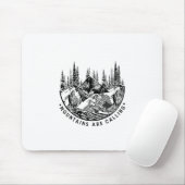 Camper Gift | Bergen noemen de dag van de geboorte Muismat (Met muis)