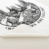 Camper Gift | Bergen noemen de dag van de geboorte Sherpa Deken (3/4)