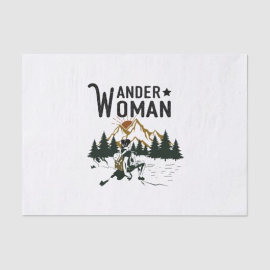 Camper Gift | Birthday Wander Woman Tissuepapier (Voorkant)