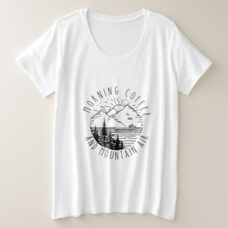 Camper Gift | Dekkoffie voor de ochtend en de berg Grote Maat T-shirt