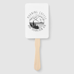 Camper Gift Dekkoffie voor de ochtend en de berg Handwaaier