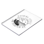 Camper Gift | Dekkoffie voor de ochtend en de berg Notitieboek (Linkerzijde)