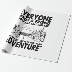 Camper Gift   Eenieder heeft een vrijdag nodig Cadeaupapier