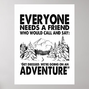 Camper Gift Eenieder heeft een vrijdag nodig Poster