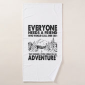 Camper Gift | Everyone Needs A Friend Birthday Badhanddoek (Badhanddoek)