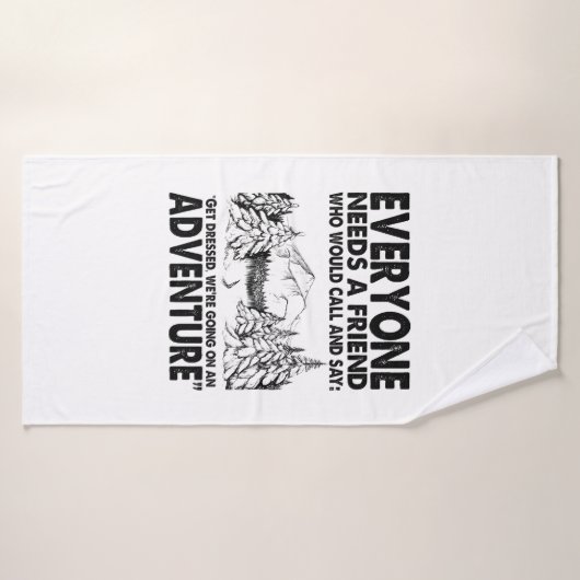 Camper Gift | Everyone Needs A Friend Birthday Badhanddoek (Badhanddoek)