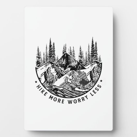 Camper Gift Hike More Worry Less Birthday Fotoplaat (voorkant)