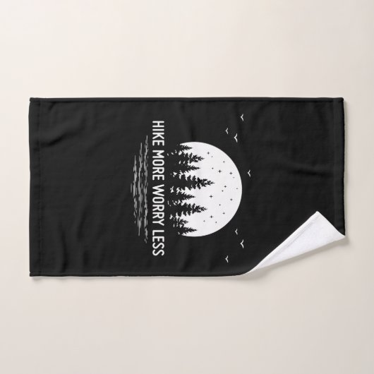 Camper Gift | Hike More Worry Less Birthday Handdoek (Handdoek)