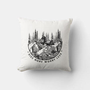Camper Gift Hike More Worry Less Birthday Kussen