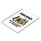 Camper Gift Hiking Because Murder Is Wrong Xmas Notitieboek (Linkerzijde)