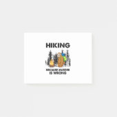 Camper Gift | Hiking Because Murder Is Wrong Xmas Post-it® Notes (Voorkant)