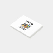 Camper Gift | Hiking Because Murder Is Wrong Xmas Post-it® Notes (Schuin)