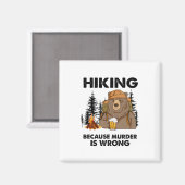 Camper Gift | Hiking Beer Birthday Magneet (Voorkant / Achterkant)