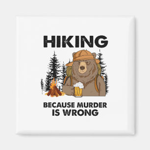 Camper Gift Hiking Beer Birthday Magneet