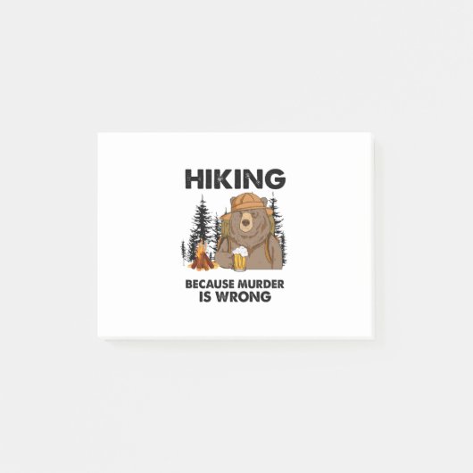 Camper Gift | Hiking Beer Birthday Post-it® Notes (Voorkant)