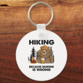 Camper Gift | Hiking Beer Birthday Sleutelhanger (Voorkant)