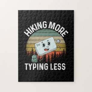Camper Gift Hiking More Typing Less Birthday Legpuzzel