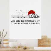 Camper Gift | Ik ga mijn Soul Birthday zoeken Poster (Keuken)