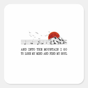 Camper Gift Ik ga mijn Soul Birthday zoeken Vierkante Sticker