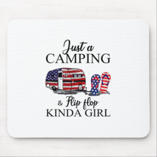 Camper Gift Just A Camping And Kinda Girl Xmas Muismat