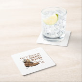 Camper Gift | Life is Better In Hiking Boots Cat Kartonnen Onderzetters (Insitu)