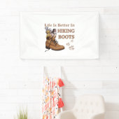 Camper Gift | Life is Better In Hiking Boots Dog Spandoek (Insitu)