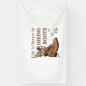 Camper Gift | Life is Better In Hiking Boots Dog Spandoek (Verticaal)