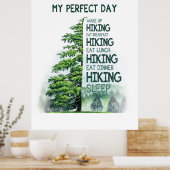 Camper Gift | Mijn perfecte dag wandelende verjaar Poster (Keuken)