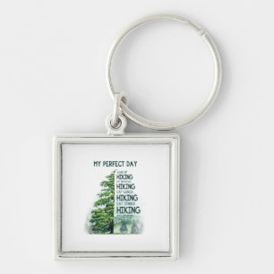 Camper Gift Mijn perfecte dag wandelende verjaar Sleutelhanger