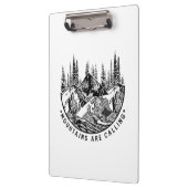 Camper Gift | Mountains Are Calling Birthday Klembord (Links)