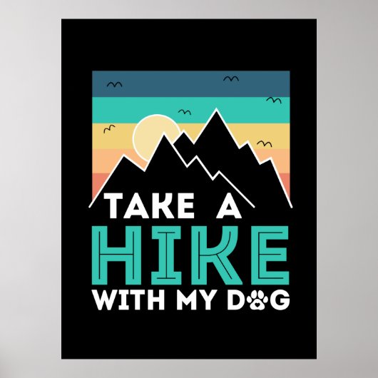 Camper Gift | Neem een heek met mijn hond van de v Poster (Voorkant)