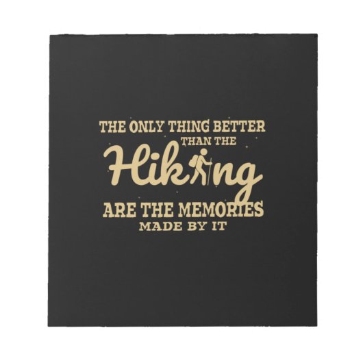 Camper Gift Only Thing Better Than Hiking Notitieblok (Voorkant)