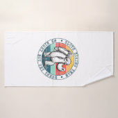 Camper Gift Sloth Hiking Team Birthday Badhanddoek (Badhanddoek)