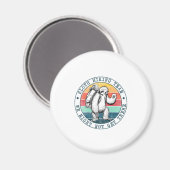 Camper Gift Sloth Hiking Team Birthday Magneet (Voorkant / Achterkant)