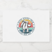 Camper Gift | Sloth Hiking Team Birthday Sparkling Wijnetiket (Enkel label)