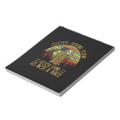 Camper Gift Sloth Hiking Team Good Thing Xmas Notitieblok (Linkerzijde)