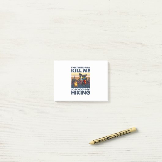Camper Gift | Verloop met kat op zaterdag Post-it® Notes (Op bureau)