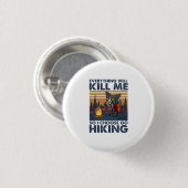 Camper Gift | Verloop met kat op zaterdag Ronde Button 3,2 Cm (Voorkant /achterkant)