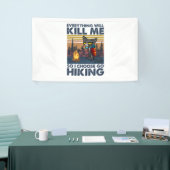Camper Gift | Verloop met kat op zaterdag Spandoek (Beurs)
