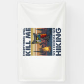 Camper Gift | Verloop met kat op zaterdag Spandoek (Verticaal)