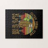 Camper Gift Vintage Sloth Hiking Team Birthday Legpuzzel (Horizontaal)