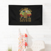 Camper Gift Vintage Sloth Hiking Team Birthday Spandoek (Insitu)