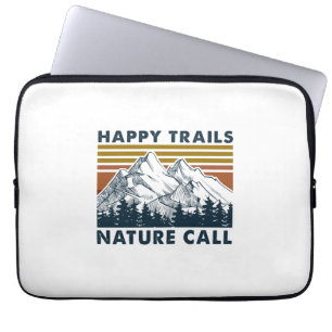 Camper Gift Vrolijke Natuur van de Weg van de We Laptop Sleeve