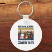 Camper Gift | Zusje trekken omdat alleen Crazy Sleutelhanger (Voorkant)