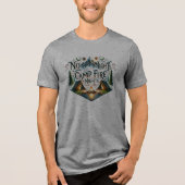 Camper Gifts, No City Light Just Camp Fire Nights Tri-Blend Shirt (Voorkant)