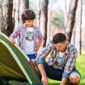 Camper Gifts, No City Light Just Camp Fire Nights Tri-Blend Shirt