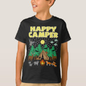 CAMPER-HAPPY CAMPER-Funny Camping with Critters T-shirt (Voorkant)