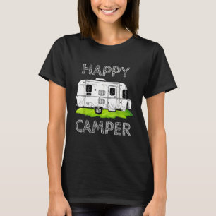 Camper Happy Camping Kamperen Vakantie T-shirt